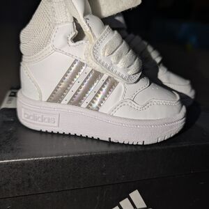 Adidas Kids White Sneakers